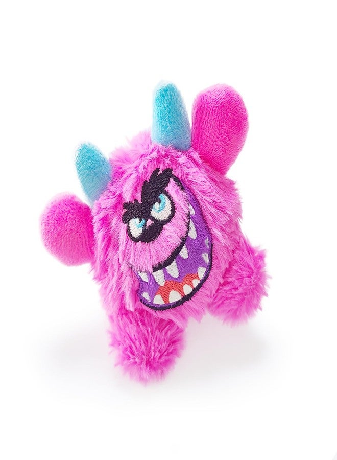 FCCUM Squeaky Plush Dog Ball, Dental Care, Skin-Friendly and Soft and Relieve Stress, Little Monster Plush Ball Toy Suitable for All Breeds (Rose Red, Small) - Image 1